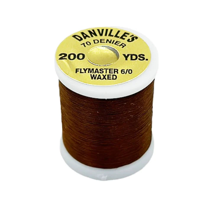 Danville Flymaster 6/0 Waxed Thread (70 Denier)-Fly Fishing - Fly Tying Material-Danville's-#87 Dark Brown-Fishing Station