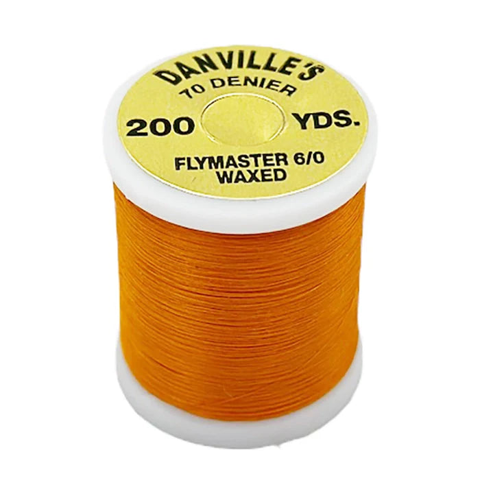 Danville Flymaster 6/0 Waxed Thread (70 Denier)-Fly Fishing - Fly Tying Material-Danville's-#271 Orange-Fishing Station