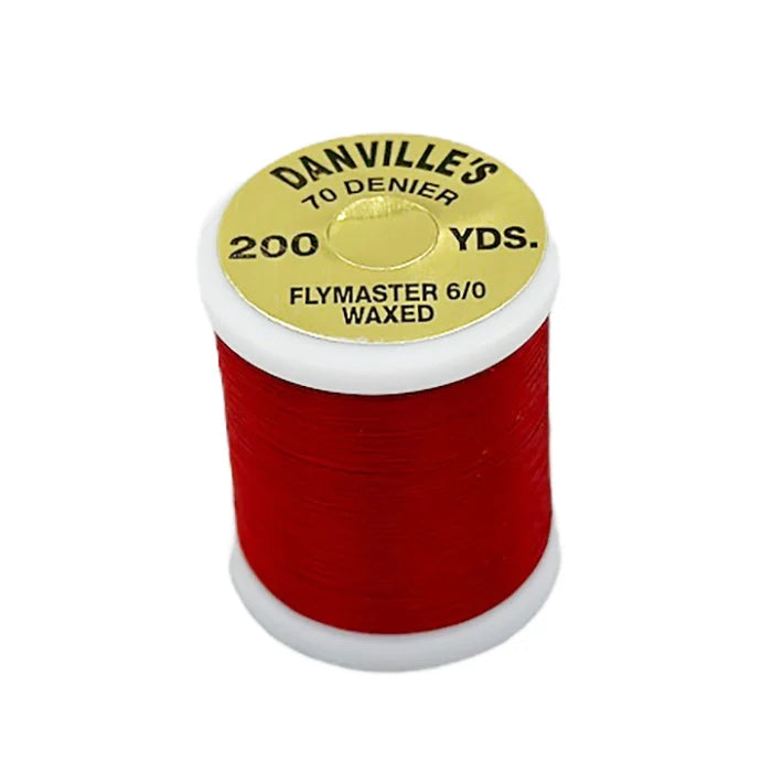 Danville Flymaster 6/0 Waxed Thread (70 Denier)-Fly Fishing - Fly Tying Material-Danville's-#310 Red-Fishing Station