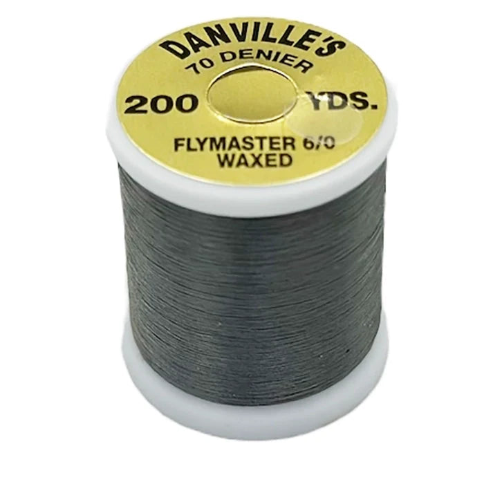 Danville Flymaster 6/0 Waxed Thread (70 Denier)-Fly Fishing - Fly Tying Material-Danville's-#1 Adams Grey-Fishing Station