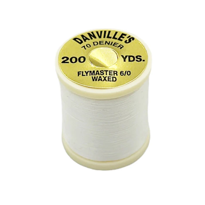 Danville Flymaster 6/0 Waxed Thread (70 Denier)-Fly Fishing - Fly Tying Material-Danville's-#377 White-Fishing Station