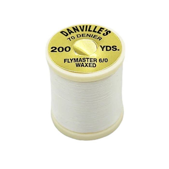 Load image into Gallery viewer, Danville Flymaster 6/0 Waxed Thread (70 Denier)-Fly Fishing - Fly Tying Material-Danville&#39;s-#377 White-Fishing Station
