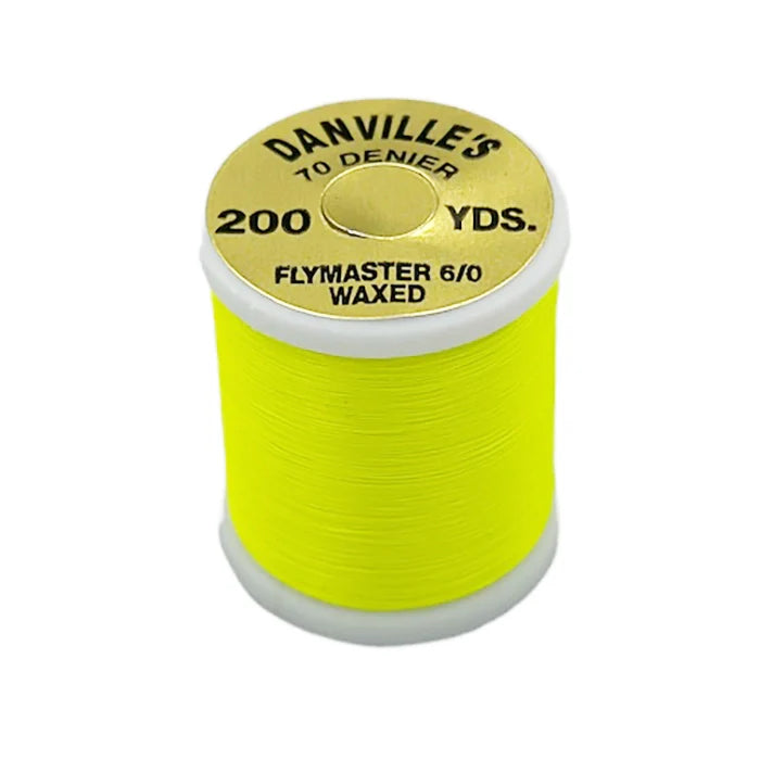 Danville Flymaster 6/0 Waxed Thread (70 Denier)-Fly Fishing - Fly Tying Material-Danville's-#143 Fl Yellow Chartreuse-Fishing Station