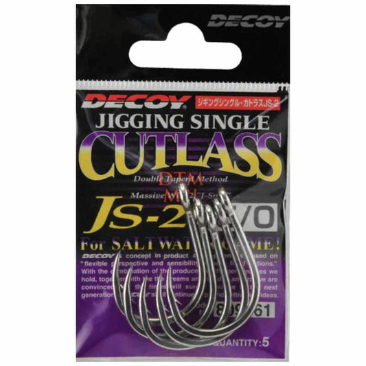 Decoy JS-2 Cutlass Jigging Single Hook-Hooks - Single-Decoy-Size 6/0-Fishing Station