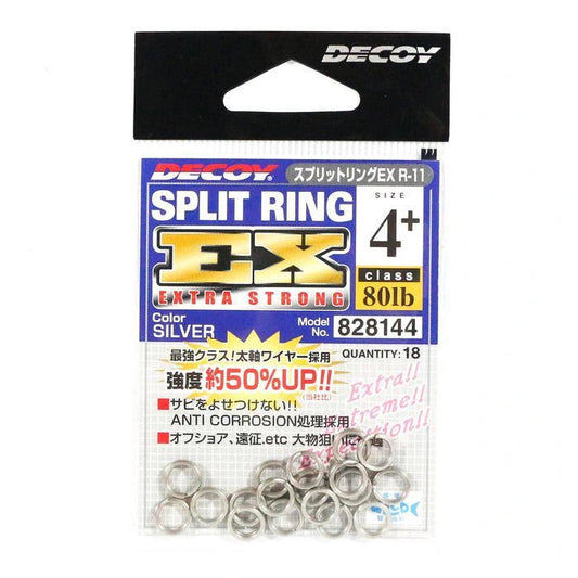 Decoy Split Ring Extra Strong-Terminal Tackle - Split & Solid Rings-Decoy-1+ (18pc)-Fishing Station