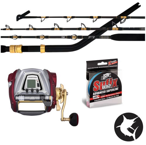 Deep Drop Electric Reel Combo - Daiwa Tanacom Z 55XHST Rod / Daiwa Seaborg Megatwin 1200MJ Reel