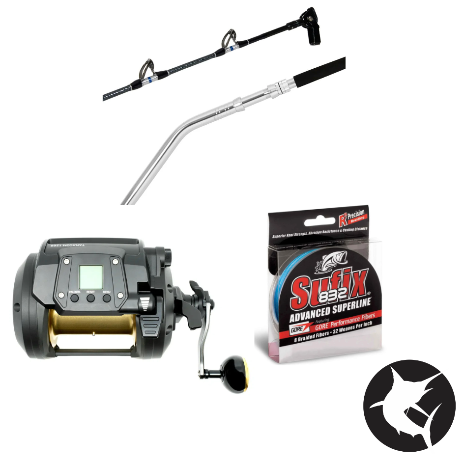 Deep Drop Electric Reel Combo - Shimano Status BW / Daiwa Tanacom 1200A-Combo - Electric-Fishing Station-Fishing Station