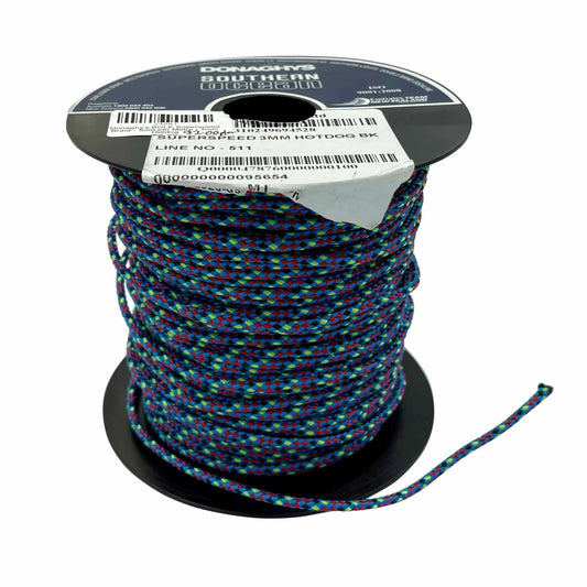 Donaghys Superspeed Spectra Braid-Line - Braid-Donaghy's-3mm x 100m Hotdog Black Fleck-Fishing Station