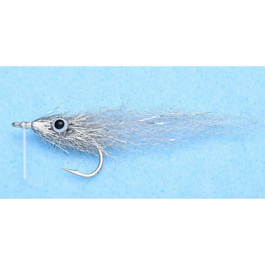 Enrico Puglisi Bay Anchovy Fly-Lure - Saltwater Fly-Enrico Puglisi-Light Grey-Size 1/0-Fishing Station