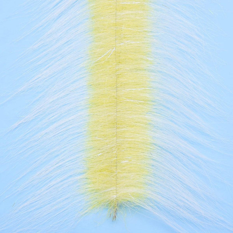 Load image into Gallery viewer, Enrico Puglisi Craftfur Brush 3&quot; Wide-Fly Fishing - Fly Tying Material-Enrico Puglisi-White/Yellow-Fishing Station
