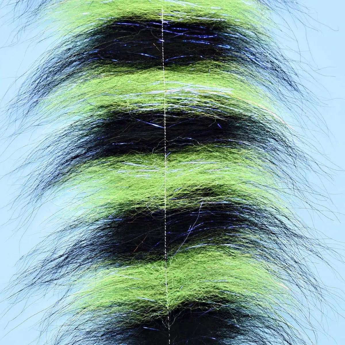 Enrico Puglisi Sommerlatte's Grizzly Foxy Brush-Fly Fishing - Fly Tying Material-Enrico Puglisi-Black Chartreuse - 3" Wide-Fishing Station