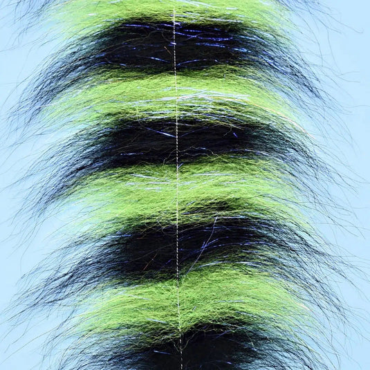 Enrico Puglisi Sommerlatte's Grizzly Foxy Brush-Fly Fishing - Fly Tying Material-Enrico Puglisi-Black Chartreuse - 3