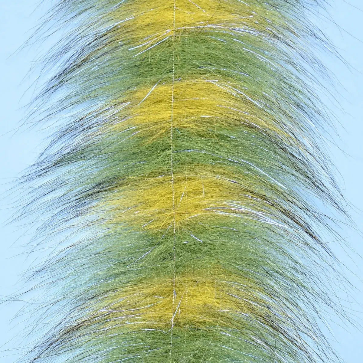 Enrico Puglisi Sommerlatte's Grizzly Foxy Brush-Fly Fishing - Fly Tying Material-Enrico Puglisi-Olive Yellow - 3" Wide-Fishing Station