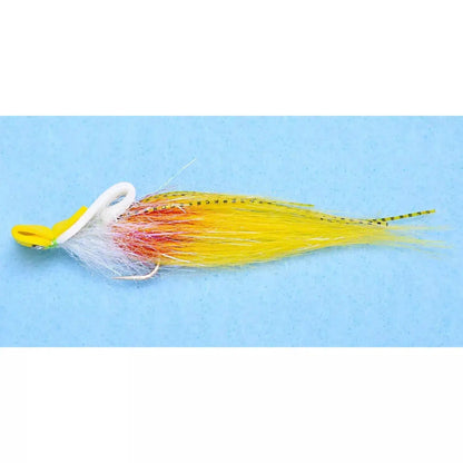 Enrico Puglisi Top Water Shrimp Fly-Lure - Saltwater Fly-Enrico Puglisi-White/Yellow-Size #2/0-Fishing Station