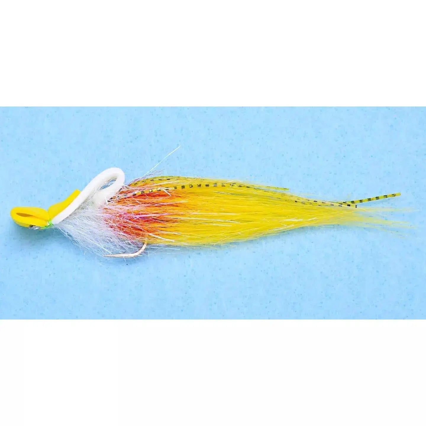 Enrico Puglisi Top Water Shrimp Fly-Lure - Saltwater Fly-Enrico Puglisi-White/Yellow-Size #2/0-Fishing Station