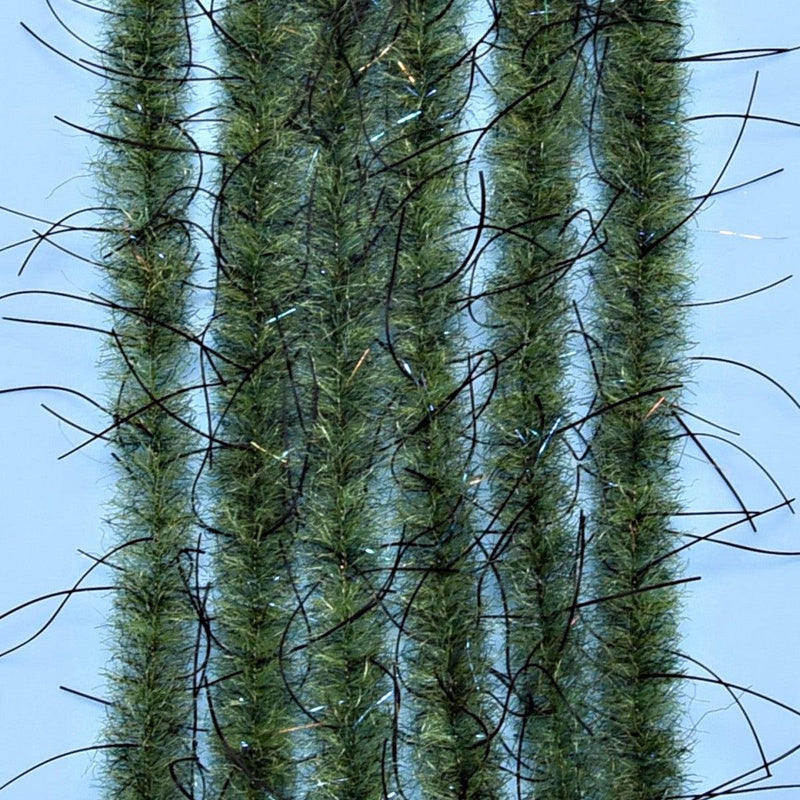 Load image into Gallery viewer, Enrico Puglisi Wooly Critter Brush 0.50&quot; Wide-Fly Fishing - Fly Tying Material-Enrico Puglisi-Olive/Black-Fishing Station
