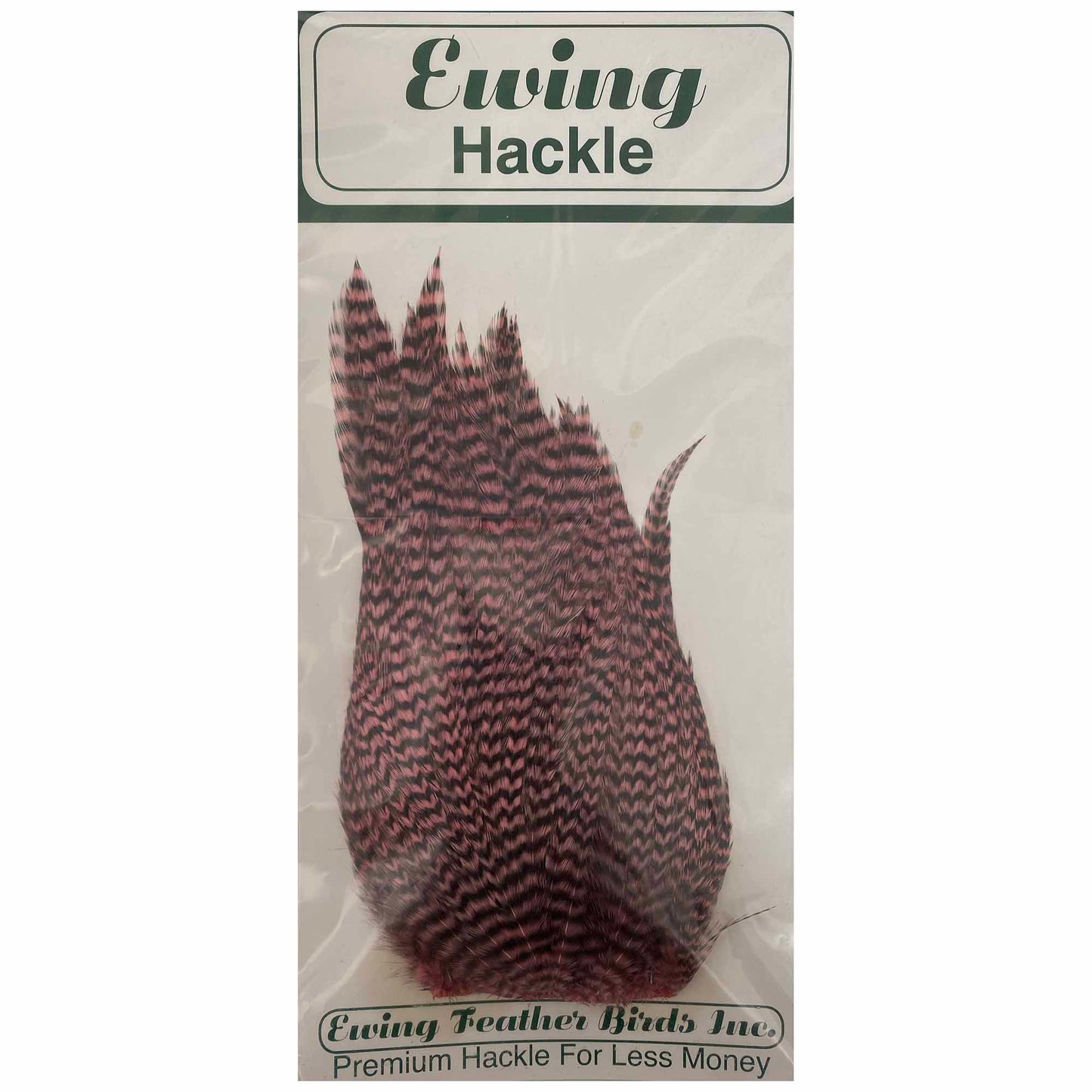 Ewing Hackle Deceiver Patch-Fly Fishing - Fly Tying Material-Ewing Hackle-Grizzly Pink-Fishing Station