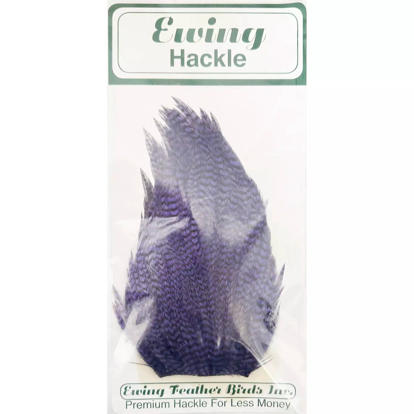 Ewing Hackle Deceiver Patch-Fly Fishing - Fly Tying Material-Ewing Hackle-Grizzly Purple-Fishing Station