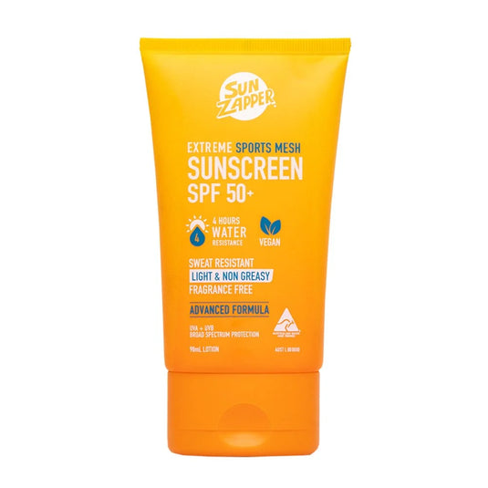 Sun Zapper SPF50+ Extreme Sports Mesh Sunsreen Lotion 90ml