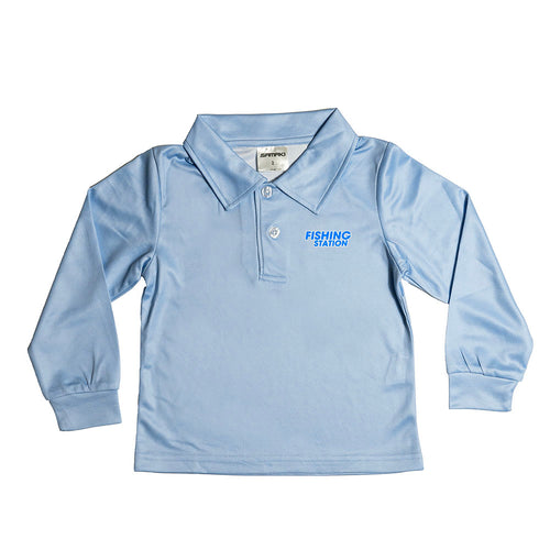Fishing Station Mahi Mahi Collared Shirt - Kids-Clothing & Footwear-Fishing Station-