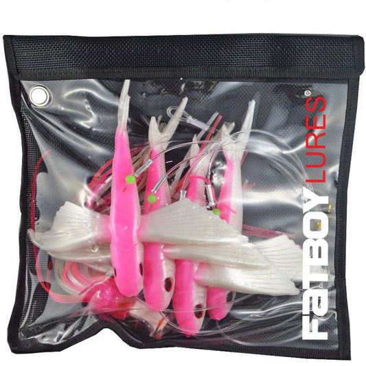 FatBoy Lures Flying Fish Chain Teaser-Teasers-Fatboy Lures-Pink-Fishing Station