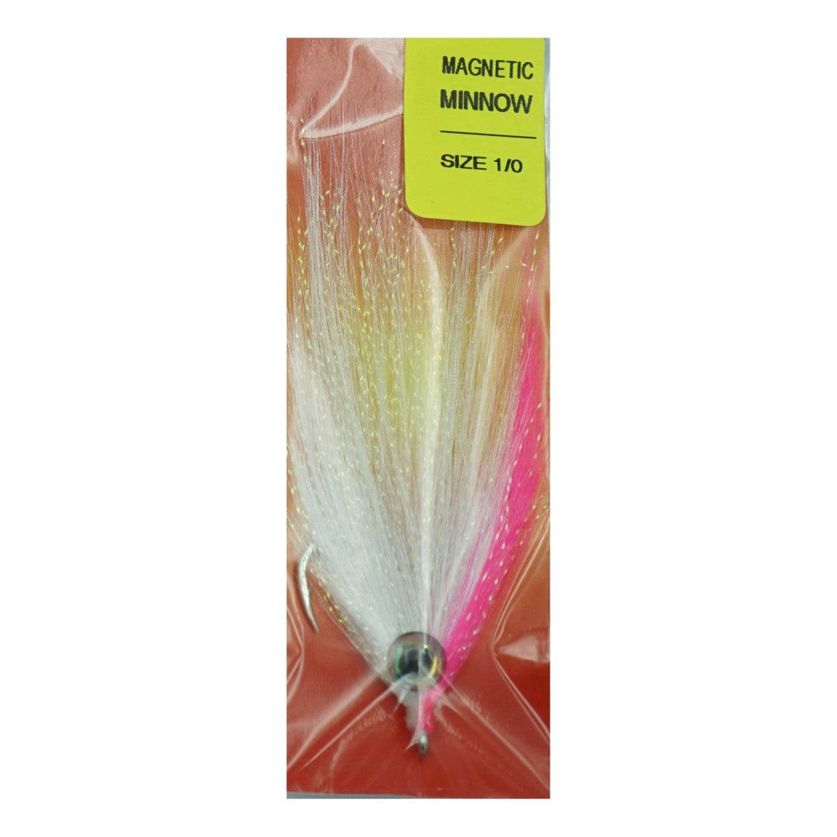 Felty's Magnetic Minnow Handcrafted Fly-Fly Fishing - Fly Tying Material-Felty's Flies-WH/PK-Fishing Station