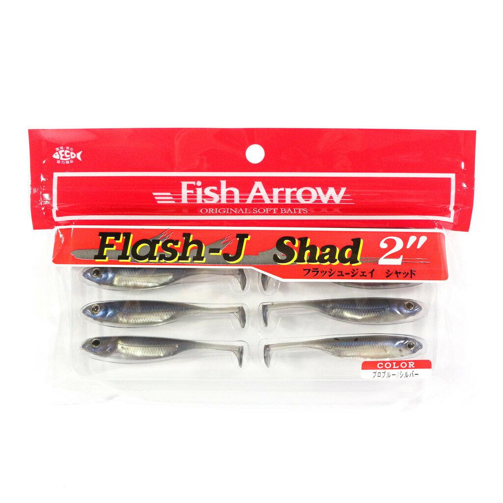 Fish Arrow Flash-J Shad Soft Plastic Lure-Lure - Soft Plastic-Fish Arrow-#04 Pro Blue/Silver-Size 2"-Fishing Station