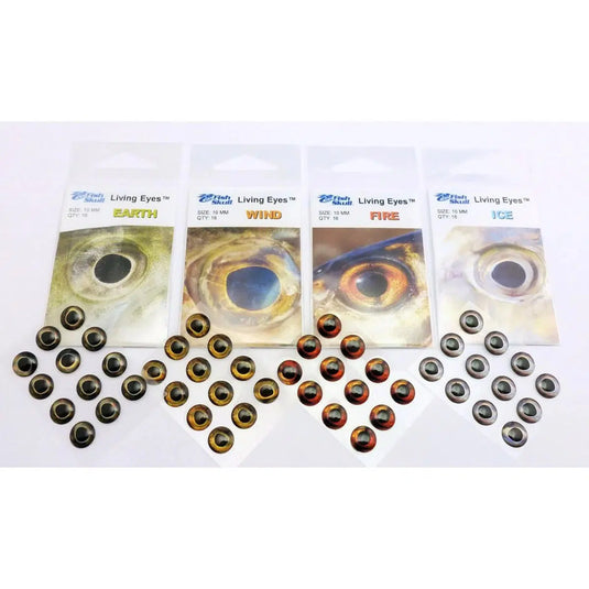 Fish Skull Living Eyes-Fly Fishing - Fly Components-Fish Skull-Earth (Golden Brown)-4mm-Fishing Station