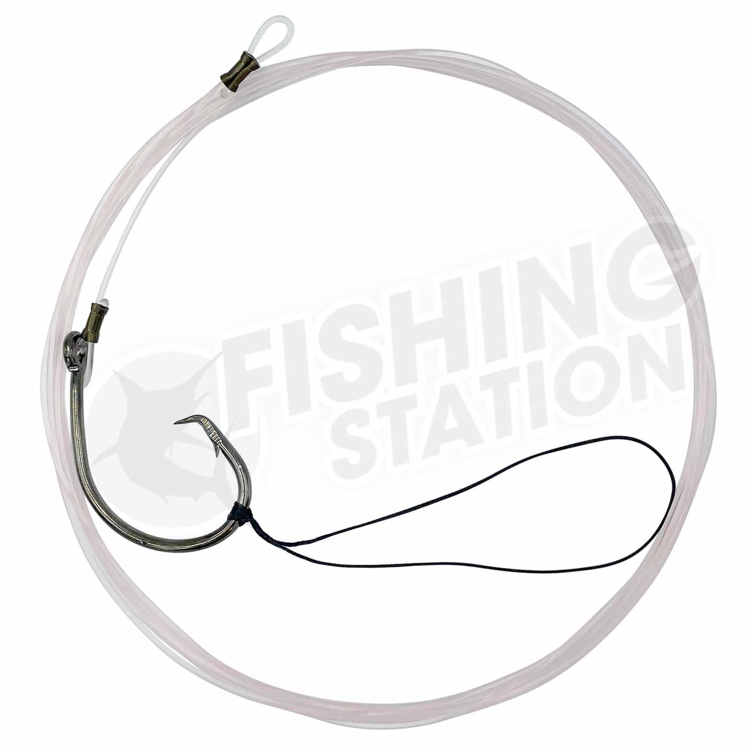 Fishing Station Fluoro Circle Hook Rig-Pre-Made Game Rigs-Fishing Station-130lb 9/0 Heavy-Fishing Station