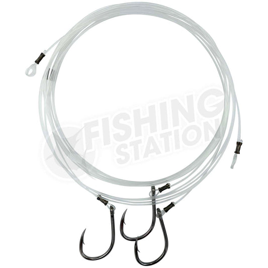 Fishing Station Fluoro J Hook Rig-Pre-Made Game Rigs-Fishing Station-60lb 8/0-Fishing Station