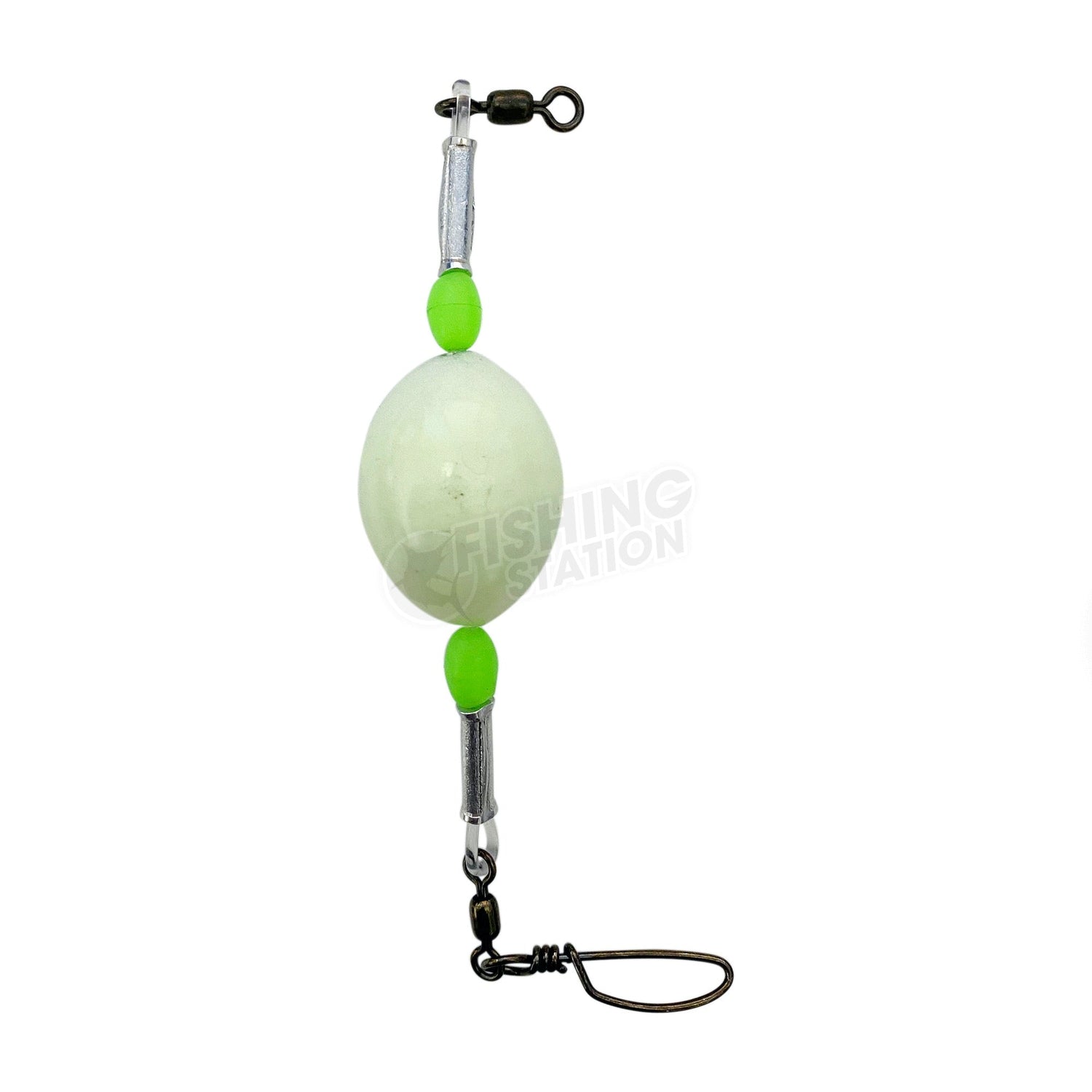 Swivel Rig Fishing Station Glow Egg Sinker Premium Snap Swivel Rig