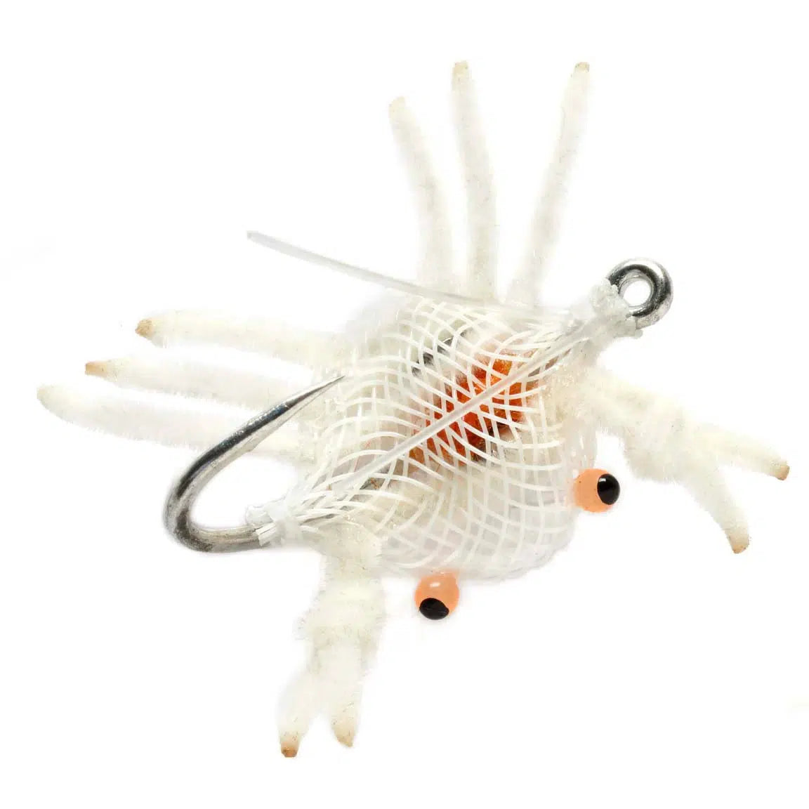 Fulling Mill Flexo Crab Fly-Lure - Saltwater Fly-Fulling Mill-White-Size 1/0-Fishing Station