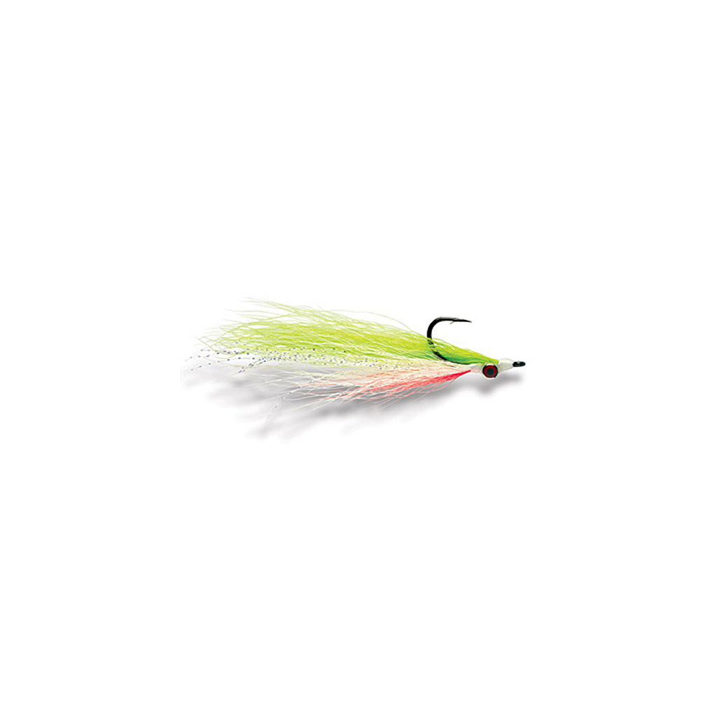 Fulling Mill Mega Clouser-Lure - Saltwater Fly-Fulling Mill-Chartreuse/White-4/0-Fishing Station