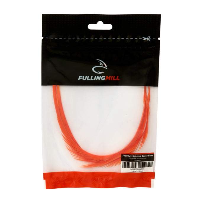 Fulling Mill Premium Selected Goose Biots-Fly Fishing - Fly Tying Material-Fulling Mill-Fl Orange-Fishing Station