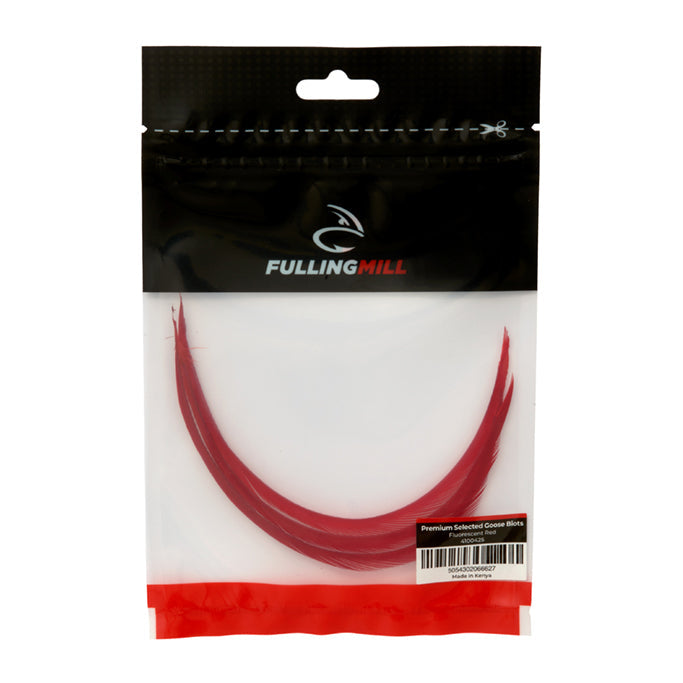 Fulling Mill Premium Selected Goose Biots-Fly Fishing - Fly Tying Material-Fulling Mill-Fl Red-Fishing Station