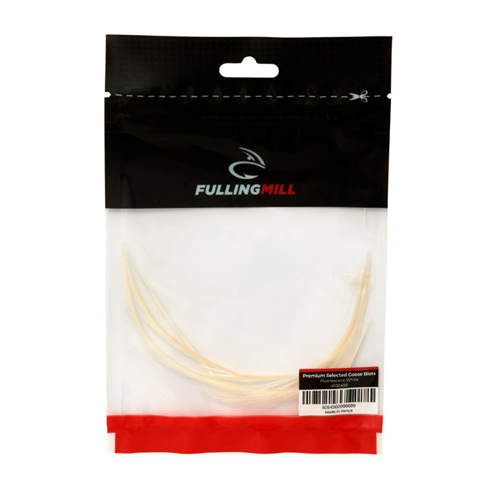 Fulling Mill Premium Selected Goose Biots-Fly Fishing - Fly Tying Material-Fulling Mill-Fl White-Fishing Station