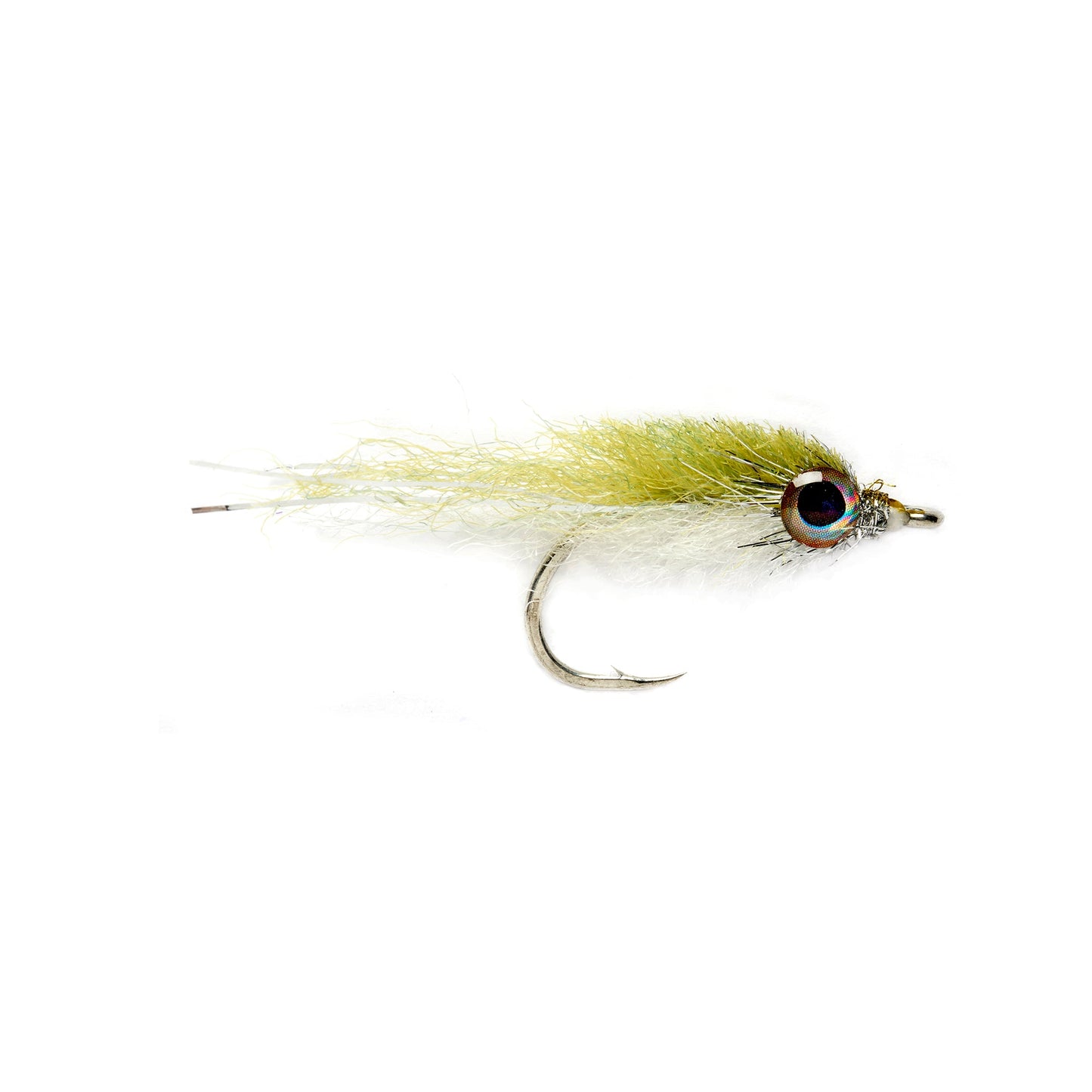 Fulling Mill Salty Minnow Fly-Lure - Saltwater Fly-Fulling Mill-Olive & White-2-Fishing Station