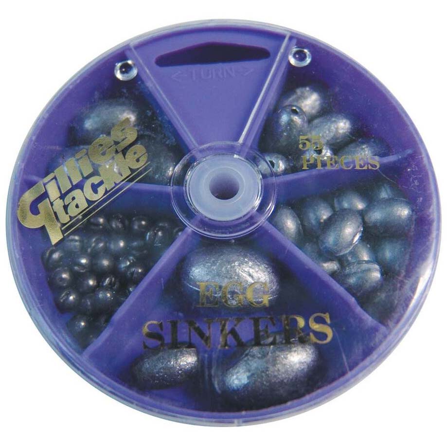 Gillies 55-Piece Egg Sinker Assorted Dial Pack-Terminal Tackle - Sinkers-Gillies-Fishing Station