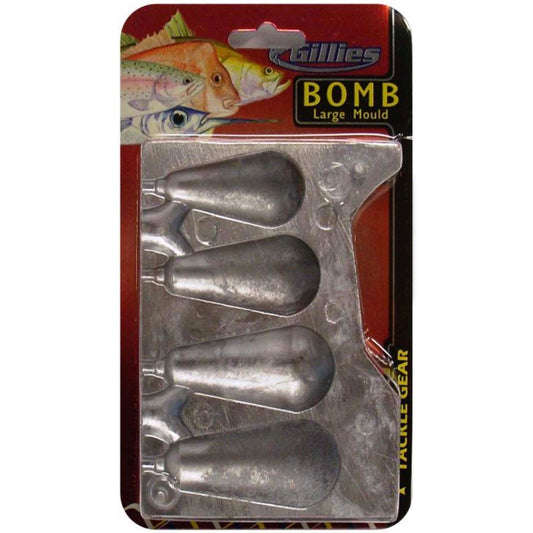 Gillies Large Combo Bomb Sinker Mould-Terminal Tackle - Sinkers-Gillies-Fishing Station
