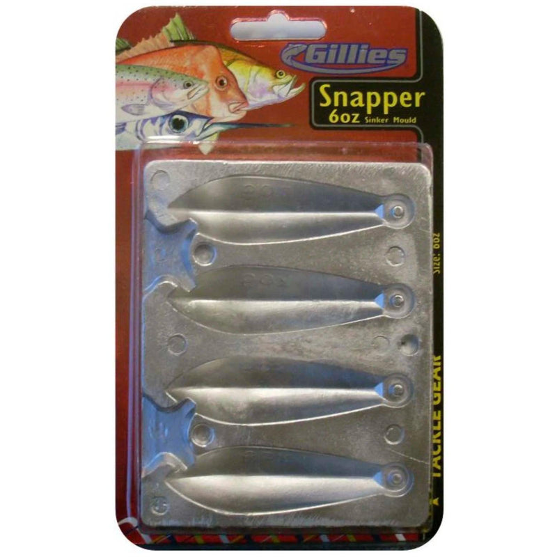 Load image into Gallery viewer, Gillies Snapper Sinker Mould-Terminal Tackle - Sinkers-Gillies-6oz 4 cav-Fishing Station
