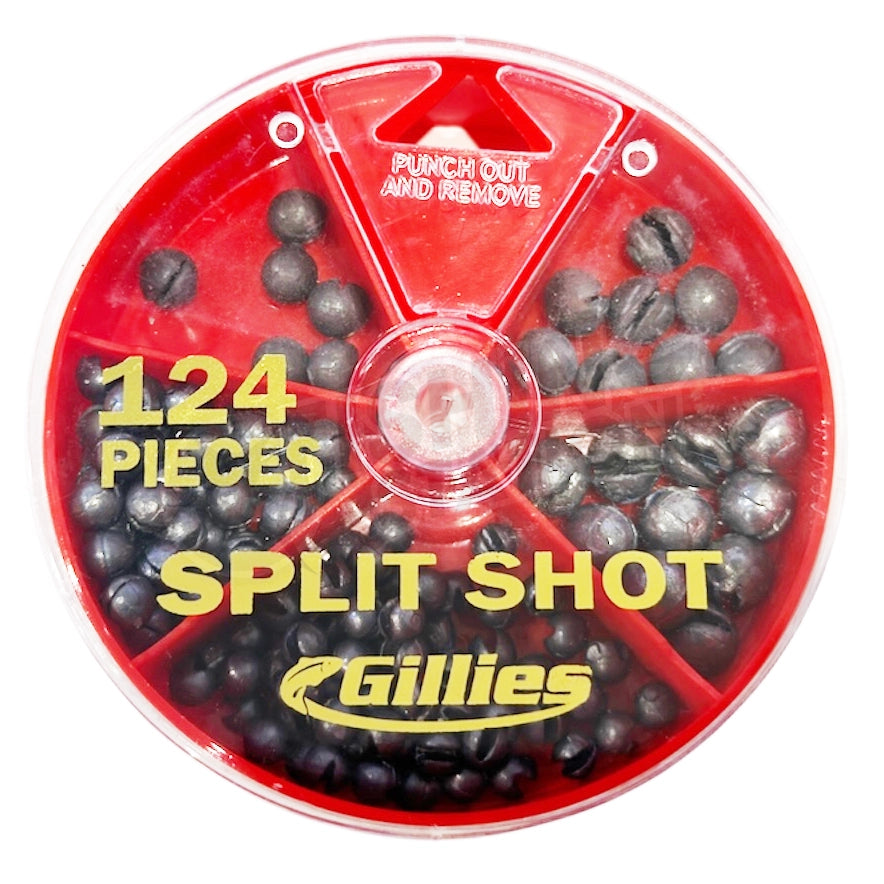 Gillies 124-Piece Split Shot Assorted Dial Pack