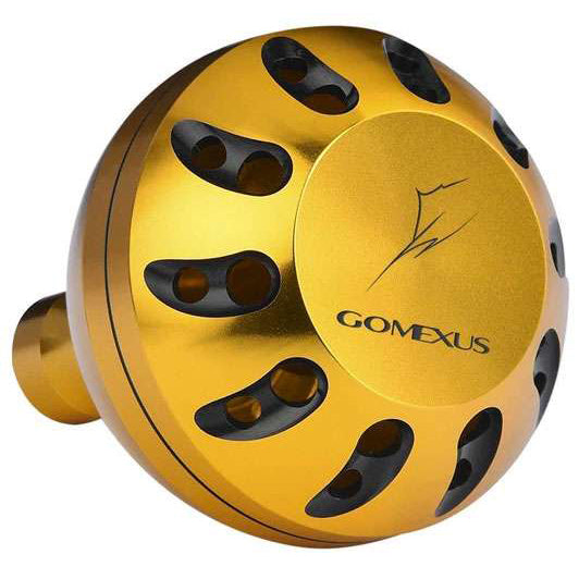 Gomexus CNC Large Spin/Overhead Reel Power Knob-Reels - Spares & Custom Parts-Gomexus-Black & Gold-Shimano-45mm-Fishing Station