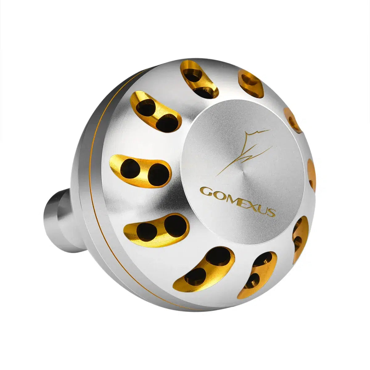 Gomexus CNC Large Spin/Overhead Reel Power Knob-Reels - Spares & Custom Parts-Gomexus-Silver & Gold-Shimano-45mm-Fishing Station