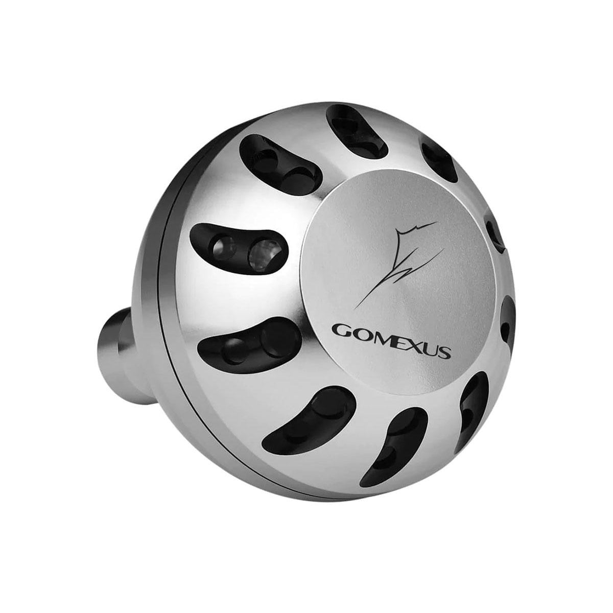 Gomexus CNC Large Spin/Overhead Reel Power Knob-Reels - Spares & Custom Parts-Gomexus-Silver Silver Black-Daiwa-45mm-Fishing Station