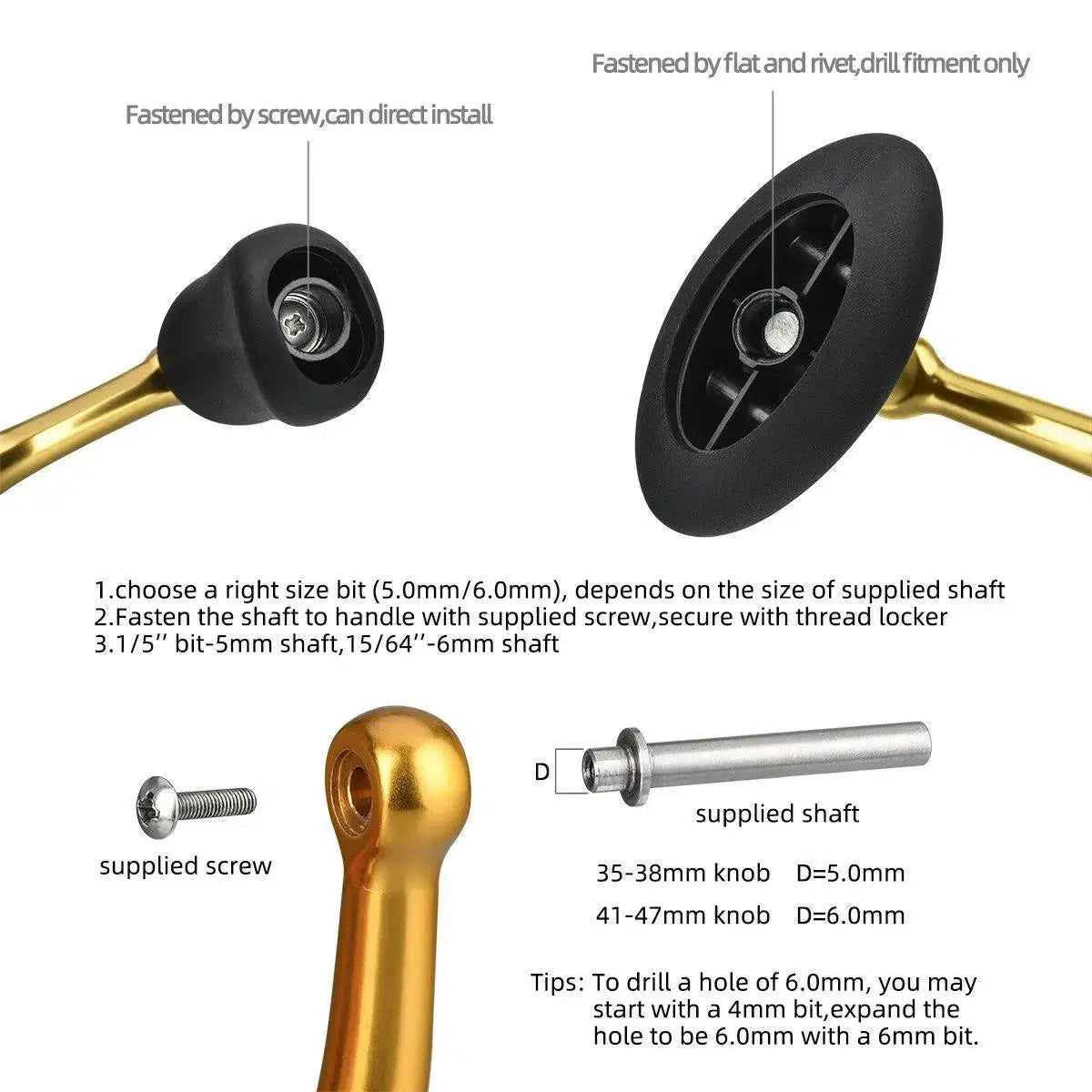 Gomexus CNC Aluminium Reel Power Knob-Reels - Spares & Custom Parts-Gomexus-Black-41mm-Fishing Station