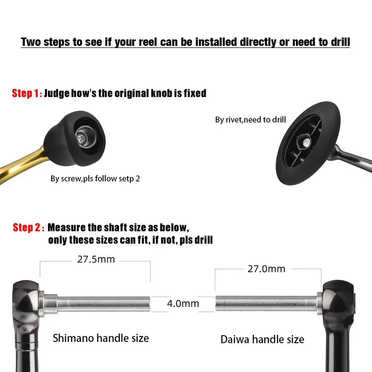 Gomexus CNC Aluminium Reel Power Knob-Reels - Spares & Custom Parts-Gomexus-Black-41mm-Fishing Station