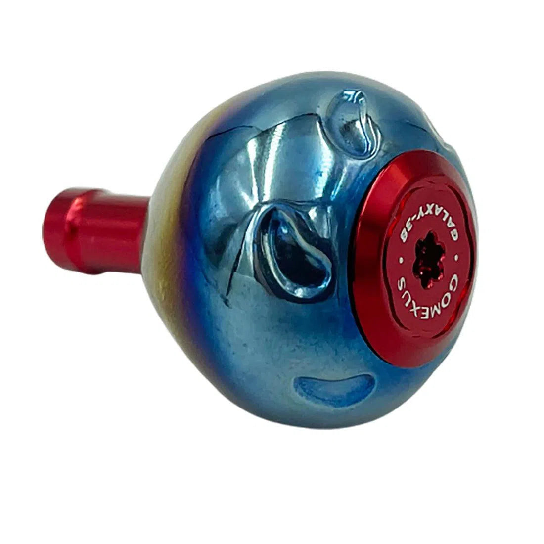 Bouton Gomexus T22SRDX Flame Titane Rouge 22mm - Pour Moulinets Shimano A / Daiwa S