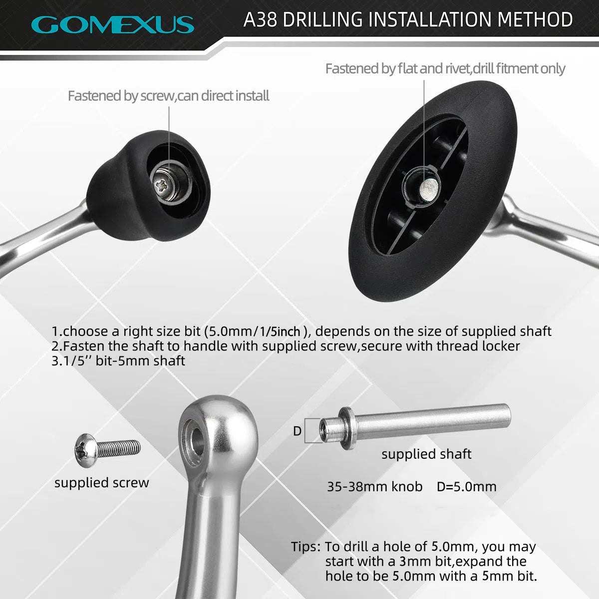 Gomexus Cork Reel Power Knob 27mm CA27-Reels - Spares & Custom Parts-Gomexus-Silver Black-Fishing Station