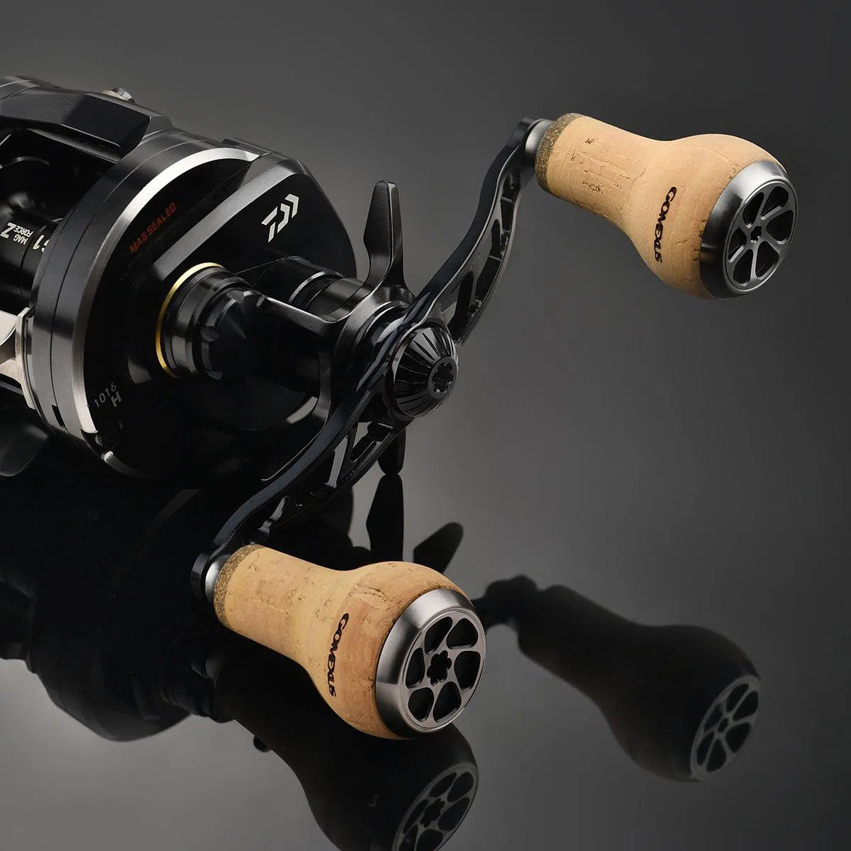 Gomexus Cork Reel Power Knob 27mm CA27-Reels - Spares & Custom Parts-Gomexus-Silver Black-Fishing Station