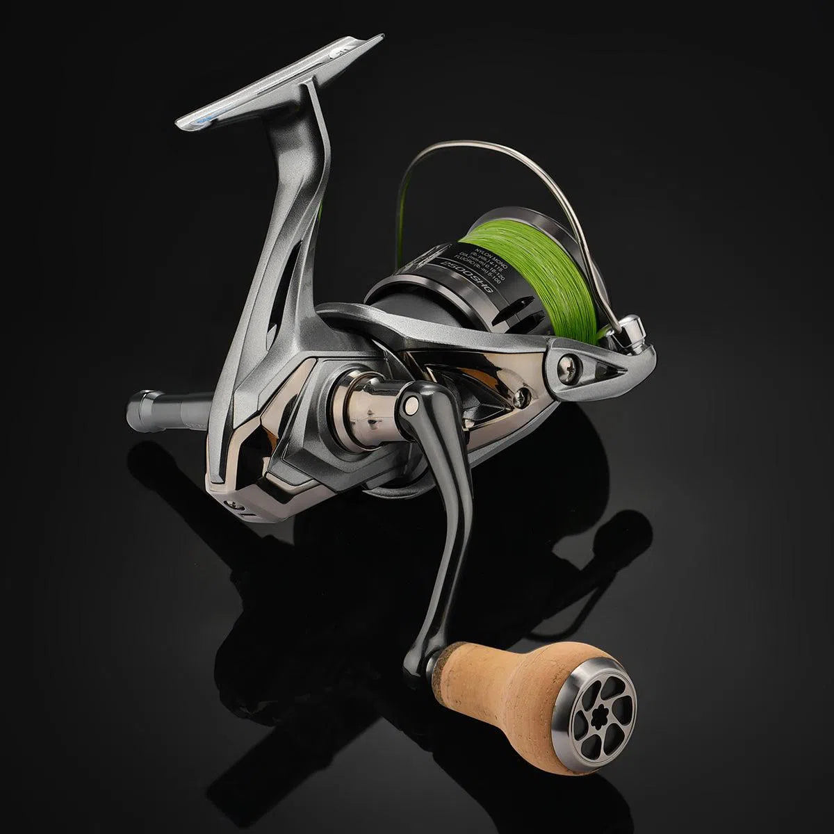 Gomexus Cork Reel Power Knob 27mm CA27-Reels - Spares & Custom Parts-Gomexus-Silver Black-Fishing Station